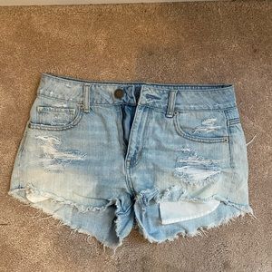 Blue jean shorts